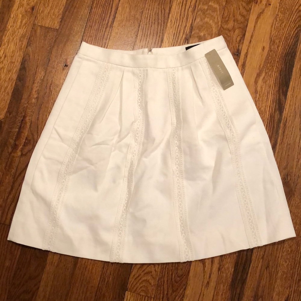 J. Crew brand new white skirt